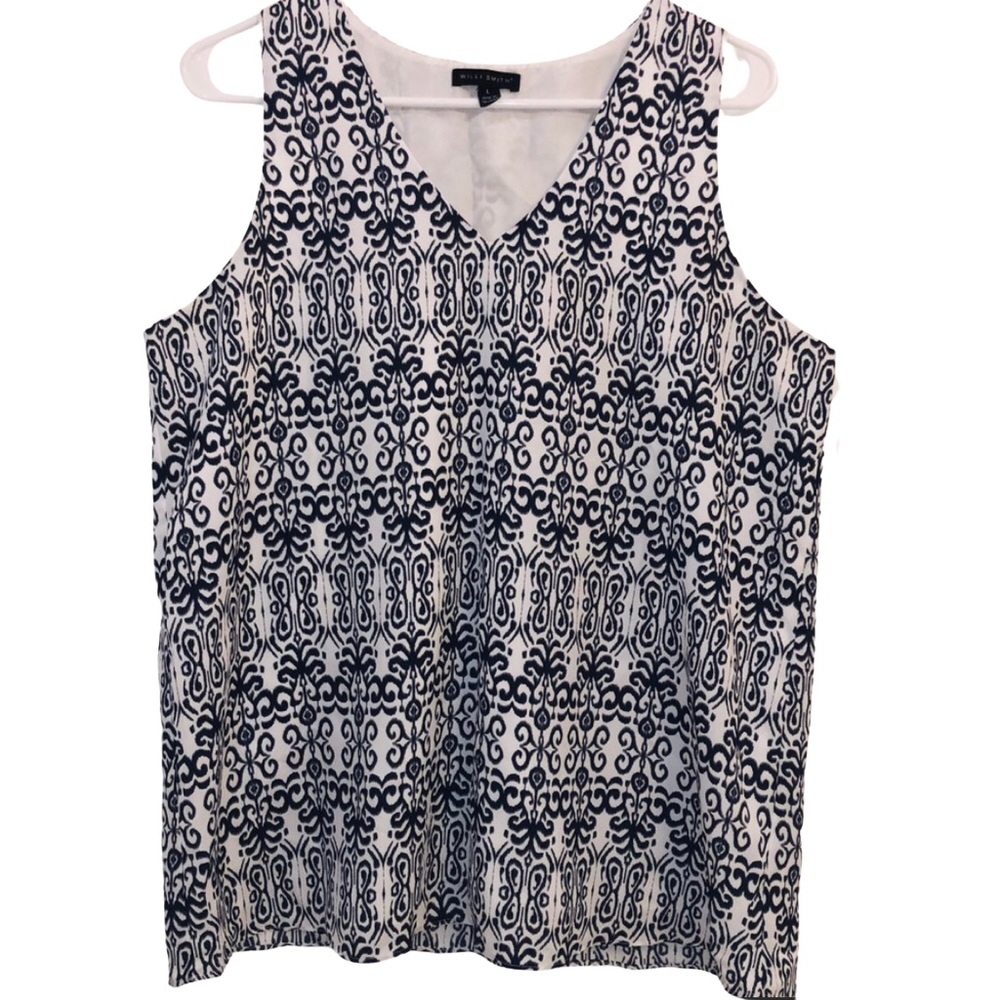 💥4/$20💥 Willi Smith | Sleveless White and Navy